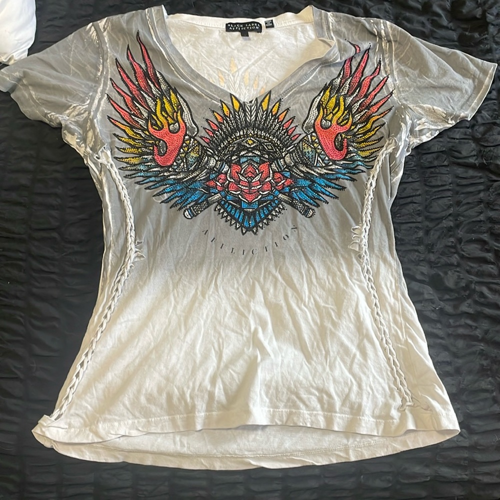 Black Label Affliction Tribal Fire Women’s Top